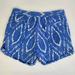 J. Crew Shorts | Jcrew Cotton Shorts In White Blue Pattern With Front Zipper - Size 00 | Color: Blue/White | Size: 00