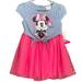 Disney Dresses | Disney Minnie Mouse Toddler Tulle Dress Nwt Size 18m | Color: Blue/Pink | Size: 18mb
