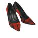 Coach Shoes | Coach Tamera Red Black Plaid Pony Hair Pointed Toe Pump Heel Shoes Sz 7.5 | Color: Black/Red | Size: 7.5