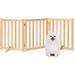 Tucker Murphy Pet™ Panel Solid Wood Free Standing Pet Gate Wood (a more stylish option) in Brown | 24" H x 60" W x 2.5" D | Wayfair