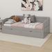 Red Barrel Studio® Massumeh Panel Storage Bed Wood in Gray | 29 H x 76.4 W x 77.2 D in | Wayfair 6D50CFBD870D46B99665635D47FF9B98