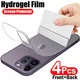 Protecteur d'écran en film hydrogel pour iPhone film arrière pas de verre iPhone 11 12 13 14 15