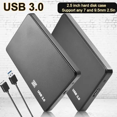 Boîtier de disque dur externe SATA HDD SSD USB 3.0 à 2.5 pouces 5Gbps pour PC ordinateur