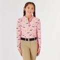 Piper SmartCore Long Sleeve Kids Sun Shirt by SmartPak - L - Horse Gingham - Smartpak