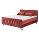 Stella Trading Marsala Boxspringbett 180x200, Chianti - Bequemes Doppelbett mit 9-Zonen-Federkern Matratze & Gelschaum Topper - 188 x 102 x 213 cm (B/H/T)