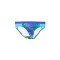 Lands' End Sport Swimsuit Bottoms: Blue Tropical Swimwear - Women's Size 10