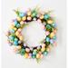 16" Easter Eggs Wreath on Natural Twig Base - 16