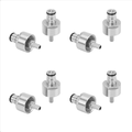 8Pcs/Lot 304 Stainless Steel Carbonation Cap 5/16 Inch Barb Ball Lock Type Fit Soft Drink PET Bottles