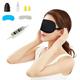 Qepwscx Heated Eye Mask Warm Eye Compress Mask For Dry Eyes USB Electric Eye Heating Pad With Temperature & Timer Control Eye Mask For Sleeping Gift for Wife/Man Eye Mask for TraVEL