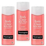 Neutrogena Body Clear Acne Treatment Body Wash with 2% Salicylic Acid Acne Medicine to Prevent Body Breakouts Pink Grapefruit Shower Gel for Back Chest & Shoulders Vitamin C 8.5 fl. oz (Pack of 3) Grapefruit 8.5 Fl Oz (Pack of 3)