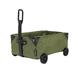 Riforla Foldable Folding Indoor and Outdoor Multipurpose Yard Garden Cart Can Be Used for Camping and Picnic Army Green One Size