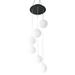 NUOLUX Round Ball Wind Chimes LED Solar Mobile Wind Chime Color Changing Automatic Light Sensor Wind Lamp for Home Party Balcony Porch Patio Garden Decoration