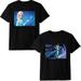 2PCS Disney Frozen Elsa Anna Adults and Toddlers Tshirts Round Neck Tee Top Casual Tops Birthday Christmas Gift for Toddlers