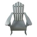 Best Reclining Wooden Outdoor Rocking Adirondack chair walnut