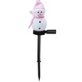 Holloyiver Solar Snowman Christmas Pathway Lights Snowman Lights with Stake Outdoor Waterproof Outdoor Decorative Lights for Garden Yard Street Pathway Christmas Wedding