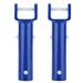 2 Sets Swimming Pool Cleaning Suction Head V Shaped Cleaning Head Cleaning Tool Pool Cleaning Accessories for Home Hotel (Blue)