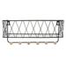 1PC Wall Hanging Hook Storage Rack Creative Wall Storage Holder Household Wall Decorations Clapboard Iron Art Storage Shelf for Home Use (Black Size L)