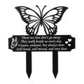 Stiwee Trendy Garden Decor Garden Plug-in Garden Decoration Memorial Acrylic Grave Markers Cemetery Garden Stake Memorial Plaque Garden Grave Decoration For Cemetery Outdoors Yard Garden