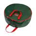 Christmas Wreath Storage Container - Wreath Bag for Artificial Wreaths - Dual Zippered Wreath Storage with Strong Durable Handles