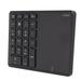 Numeric Keypad Wireless Touchpad 2 In 1 Wireless Number Pad Touchpad 22 Keys Wireless BT4.2 2.4G Type C Charging 500mAh Battery Numeric KeypadBlack