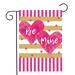 KANY-2 Garden Flag Valentine s Day Love Pattern Printing Holiday Valentine s Day Garden Flags Red Truck Love Balloons Double Sided Garden Flags for Outdoor Garden Festival Yard (D 11.81 x 17.72 )