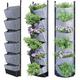 Herrnalise Improved Space Utilization Upgraded Felt cloth Hanging Planters -6-Pocket Vertical Garden Wall Planters for Indoor and Outdoor Use - Perfect for Balconies Yards and Home Decor