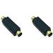 2X S-Video Male to RCA Female Composite Video Adapter Plug Converter Mini Din 4 PIN Coupler Extension Connector Adapter