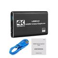 Capture Card for Nintendo Switch Audio Video Capture Card with Microphone 4K HDMI Loop-Out Full HD 1080P 60FPS Video Recorder for Streaming/Gaming/Conference for Nintendo Switch/PS5/Xbox/Camera/PC