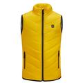 Mrat Kids Heated Jacket Baby Boys Girls USB Electric Heated Vests Heating Coats Outwear Zipper Warm Windproof Jacket Lightweight Heating Waistcoat Down Jacket Coat Yellow 6-7 Years