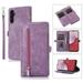 ELEHOLD Zipper Wallet Crossbody Case for Samsung Galaxy S24 PU Leather Crossbody Shoulder Carrying Purse Case with Card Slots Kickstand Magnetic Protective Case for Samsung S24 Purple