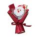 Opvise Mini Christmas Bouquet Artificial Pine Needles Pine Cone Cotton Flower Handed Bouquet Ornament Cute Table Centerpieces Christmas Tree Decoration for Christmas Wine Red