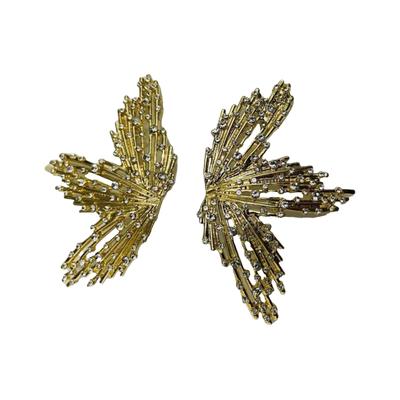 Plus Size Women's Sparkle Starburst Earrings by ELOQUII in Gold (Size NO SIZE)