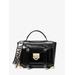 Michael Kors Manhattan Medium Patent Satchel Black One Size