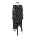 IRO Casual Dress - Midi Crew Neck 3/4 sleeves: Black Dresses - Women's Size 40