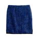 J. Crew Skirts | J. Crew Postage Stamp Mini Skirt In Indigo Tweed | Color: Black/Blue | Size: 4