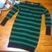 J. Crew Dresses | J. Crew Cashmere Wool Blend Long Sleeve Sweater Dress | Color: Blue/Green | Size: S