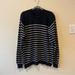 Brandy Melville Sweaters | Brandy Melville Cashmere Wool Blend Striped Oversized Sweater | Color: Blue/White | Size: Os
