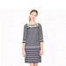 J. Crew Dresses | J. Crew Collection Striped Pailette Dress Beaded 8 Shift Preppy Nautical | Color: Blue | Size: 8