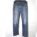 Levi's Jeans | Levi's Mens 514 Regular Fit Distressed Denim Jeans Size 30x32 Light Washed Blue | Color: Blue | Size: 30