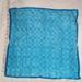 Coach Accessories | Coach Turquoise Scarf 17 X 17 Inches Cotton Silk Blend Euc | Color: Blue | Size: Os