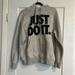 Nike Tops | Gray Nike “Just Do It” Hoodie | Color: Gray | Size: S