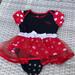 Disney Dresses | Disney Baby Minnie Mouse Tutu Dress Size 6m | Color: Black/Red | Size: 6mb