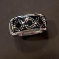 Coach Jewelry | Coach Sterling Silver Ring Size 7 | Color: Black/Silver | Size: Os