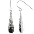 Giani Bernini Jewelry | Giani Bernini Main And Sterling Sterling Silver Ombre Teardrop Earrings New | Color: Black/Silver | Size: Os