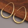 Madewell Jewelry | Gold Minimalist Hoop Earrings | Color: Gold | Size: Os