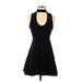 Express Casual Dress - A-Line: Black Solid Dresses - Women's Size X-Small