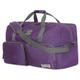 Lucky Travel Duffel Bags, Gym Bag, Travel Bag & Large Duffle Bag for Men, Foldable Overnight Weekender Bags for Women & Men with Adjustable Shoulder Strap, Charcoal, Purple, 85L, Lky-325-50-85