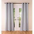 Commonwealth Home Fashions Thermalogic Insulated Ticking Stripe Grommet Top Curtain Pair, 72" L - Burgundy