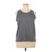 Balance Collection Active Tank Top: Gray Activewear - Women's Size X-Large