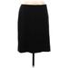 MICHAEL Michael Kors Wool Skirt: Black Solid Bottoms - Women's Size 6